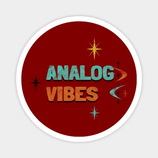 Analog Vibes Retro Futuristic Magnet